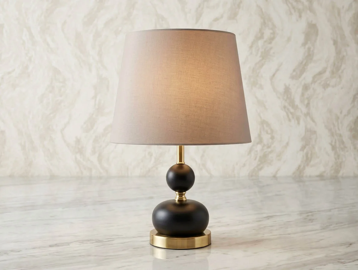 Tischlampe "Zen" Schwarz Gold