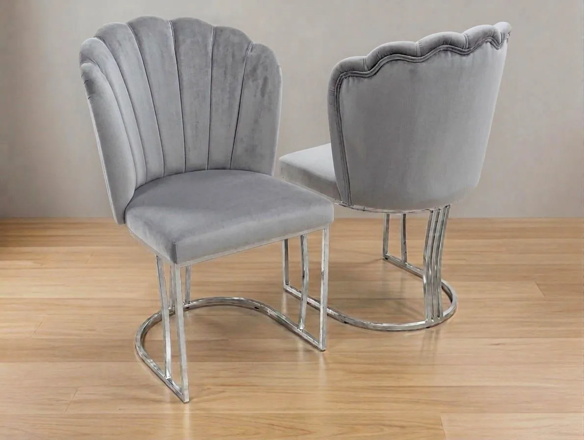 Design Stuhl "Venus" Farbauswahl Chrom Esszimmer