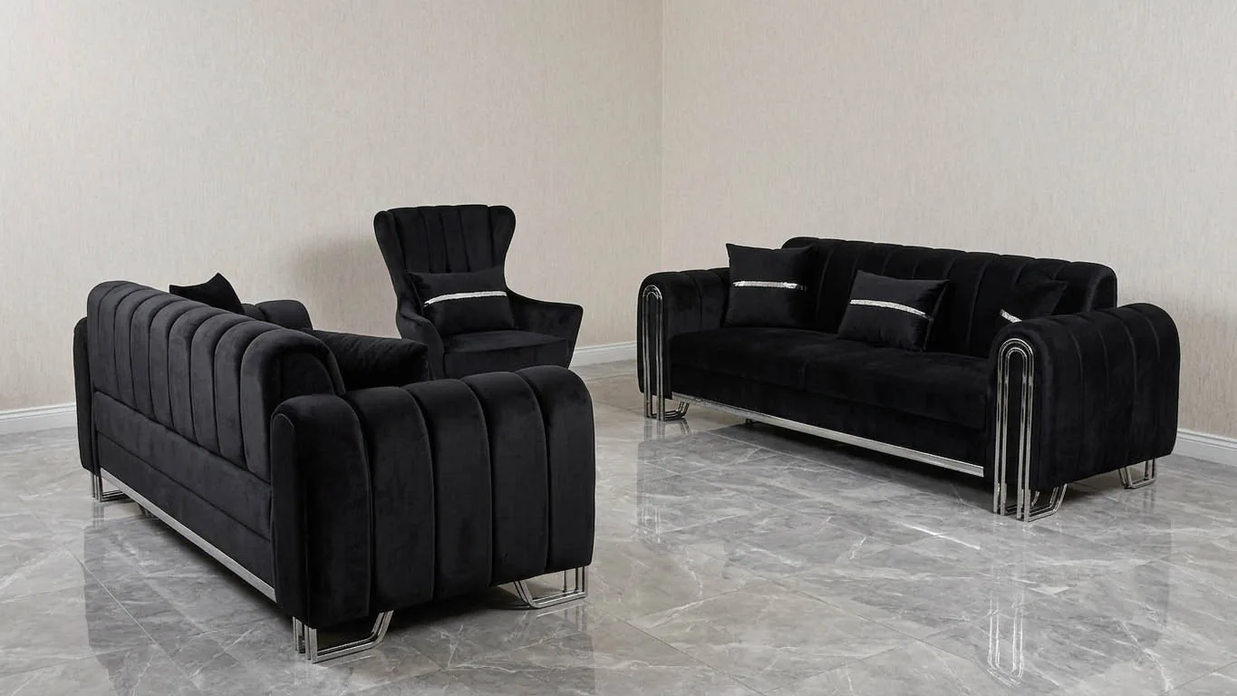 Design Schlafsofa "Atlas" 3-3-1 Farbauswahl Wohnzimmer