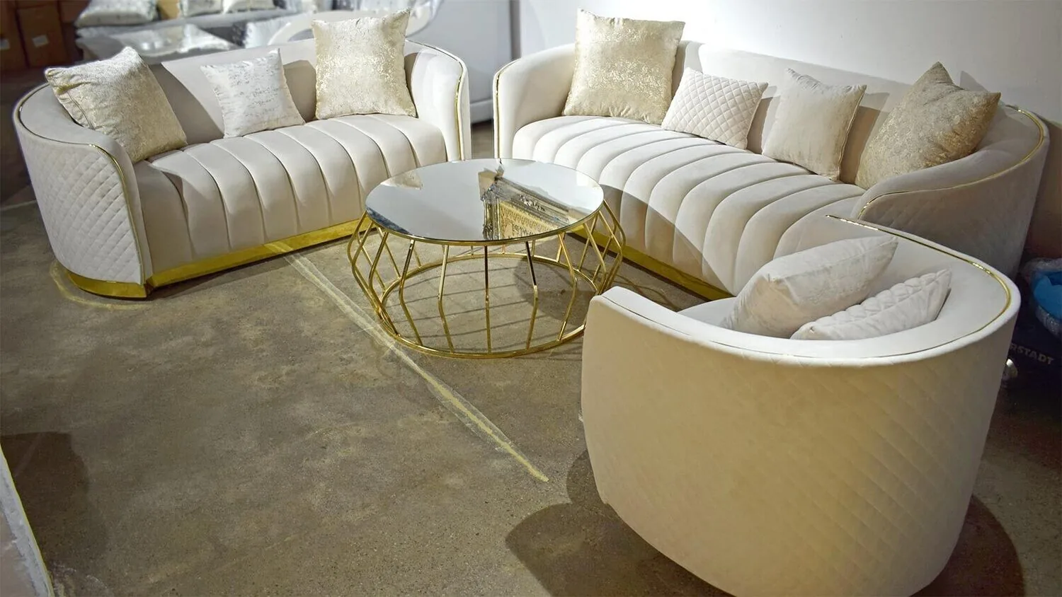 Design Sofagarnitur "Mailand" Farbauswahl Sofa Sessel Wohnzimmer