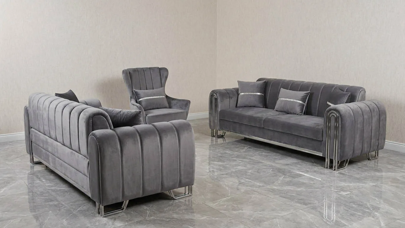 Design Schlafsofa "Atlas" 3-3-1 Farbauswahl Wohnzimmer