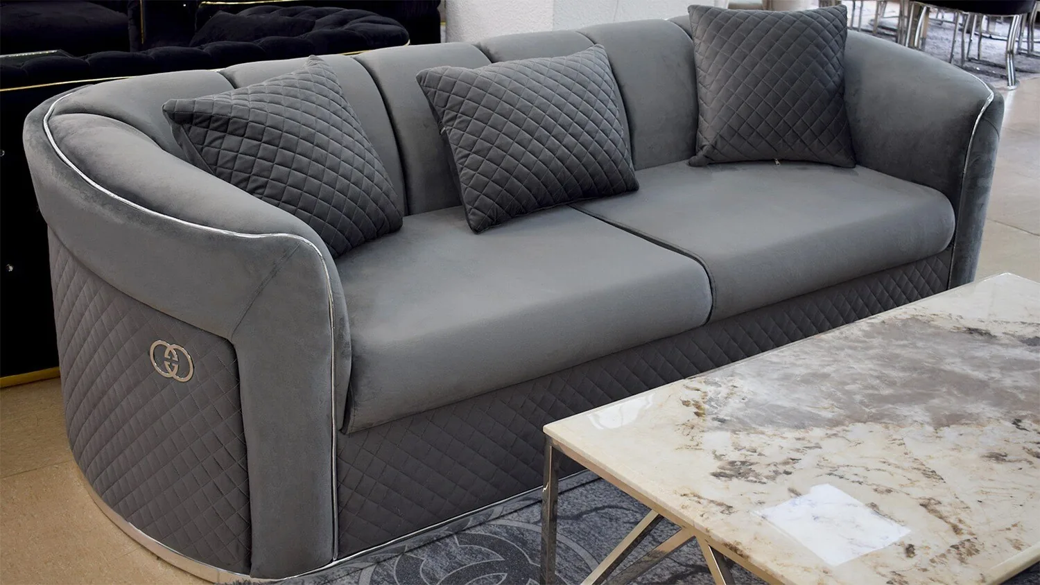Design Sofa "Dubai 2" 3-3-1 Farbauswahl Couch Wohnzimmer