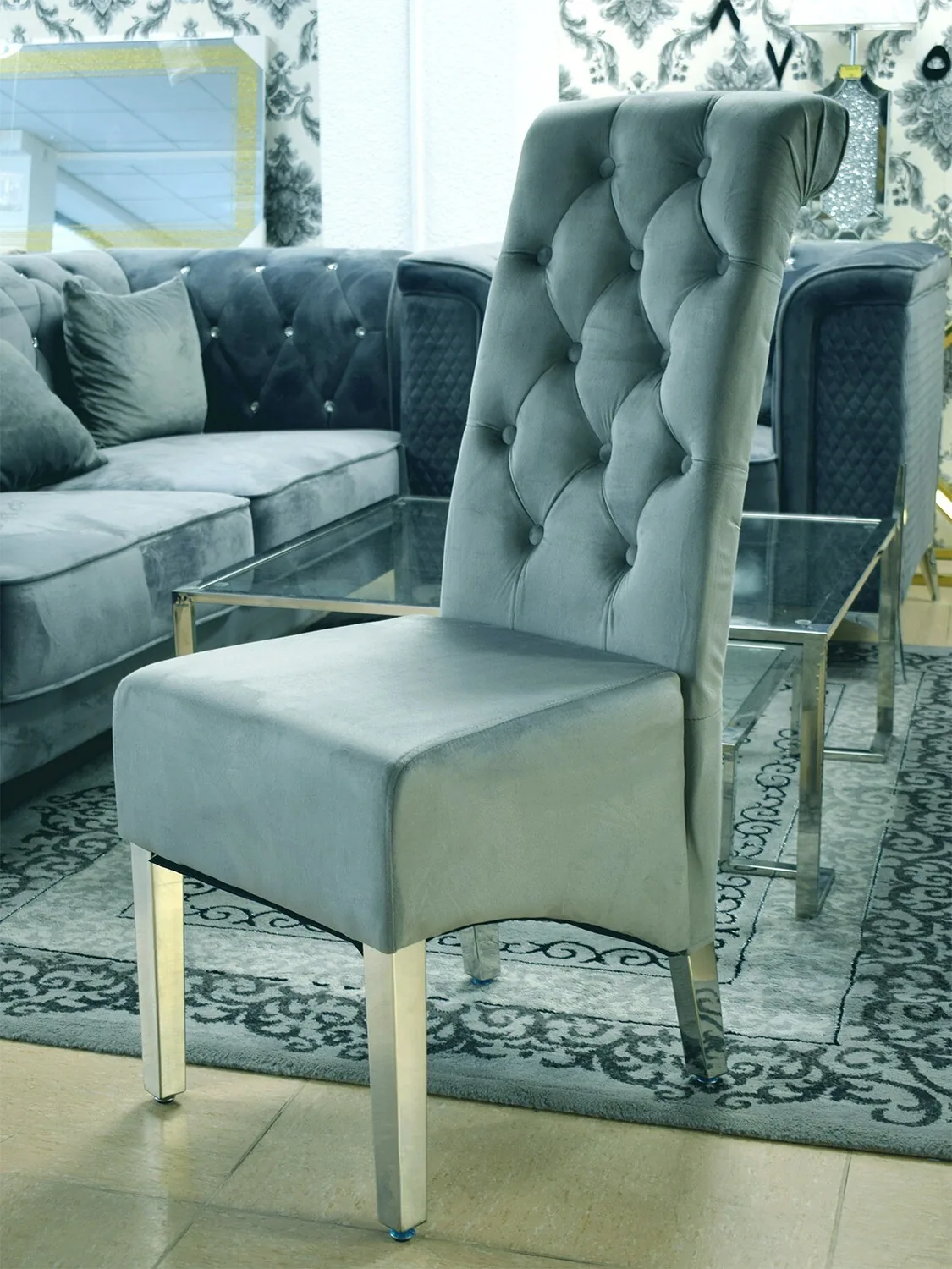 Chesterfield Stuhl "John" Farbauswahl Ring Esszimmer Küche