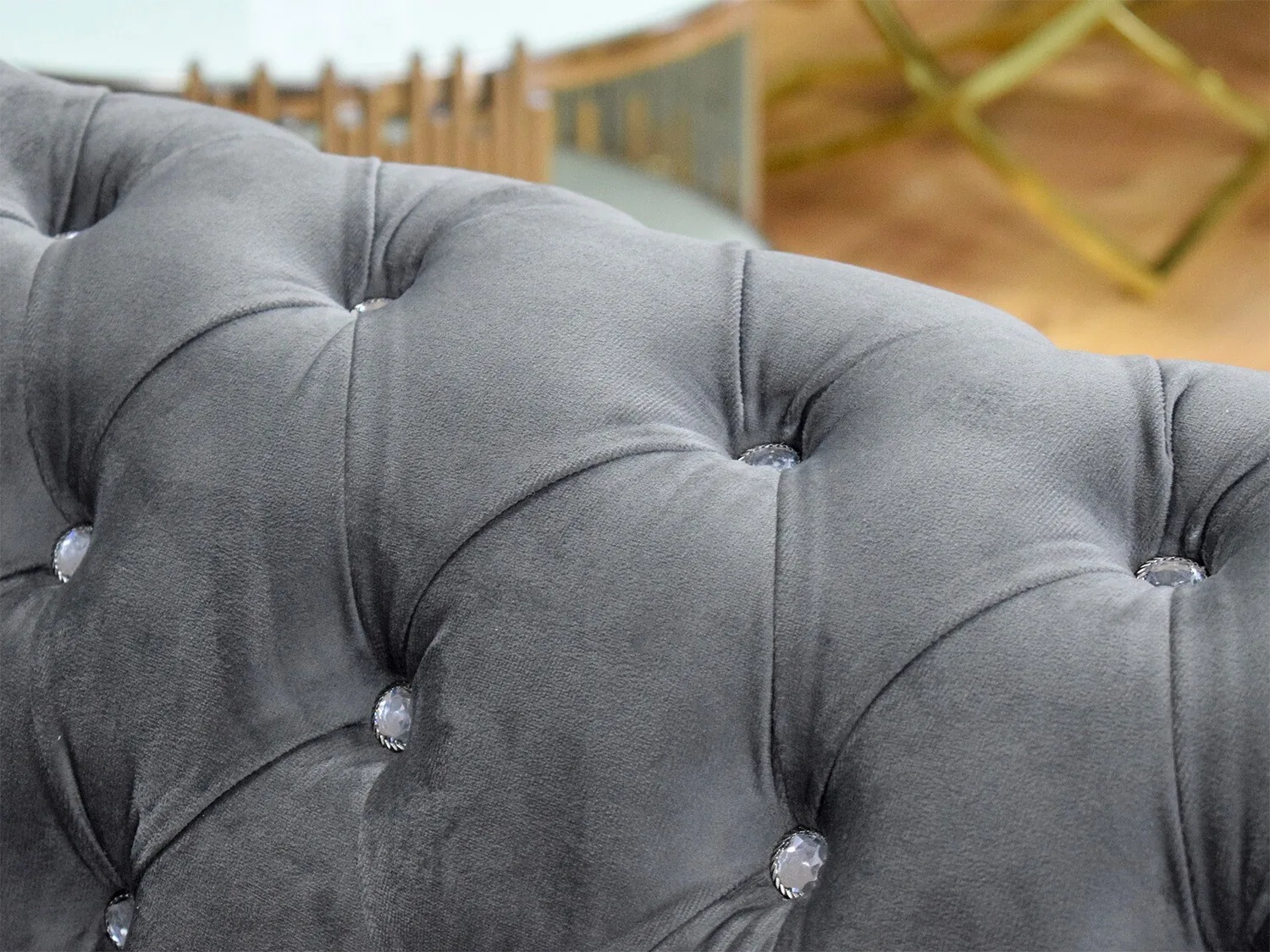 Chesterfield Schlafsofa "Neo" 3-2-2 Farbauswahl Couch Garnitur