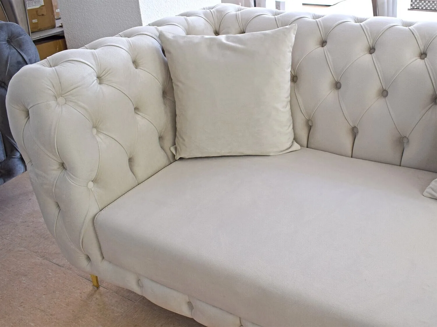 Chesterfield Ecksofa "Kent" Farbauswahl L-Form Couch