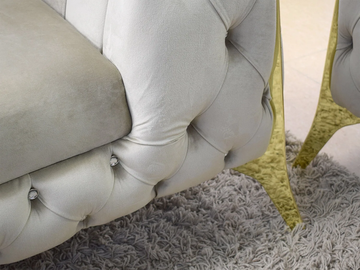 Chesterfield Sofa "Kent 2" 3-2-1 Farbauswahl Garnitur Couch