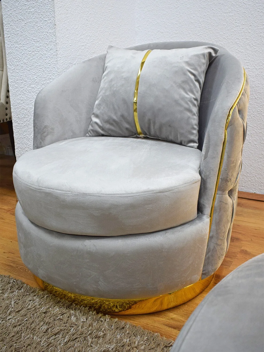 Chesterfield 3-3-1 "Rom" Farbauswahl Sofa Sessel Couch