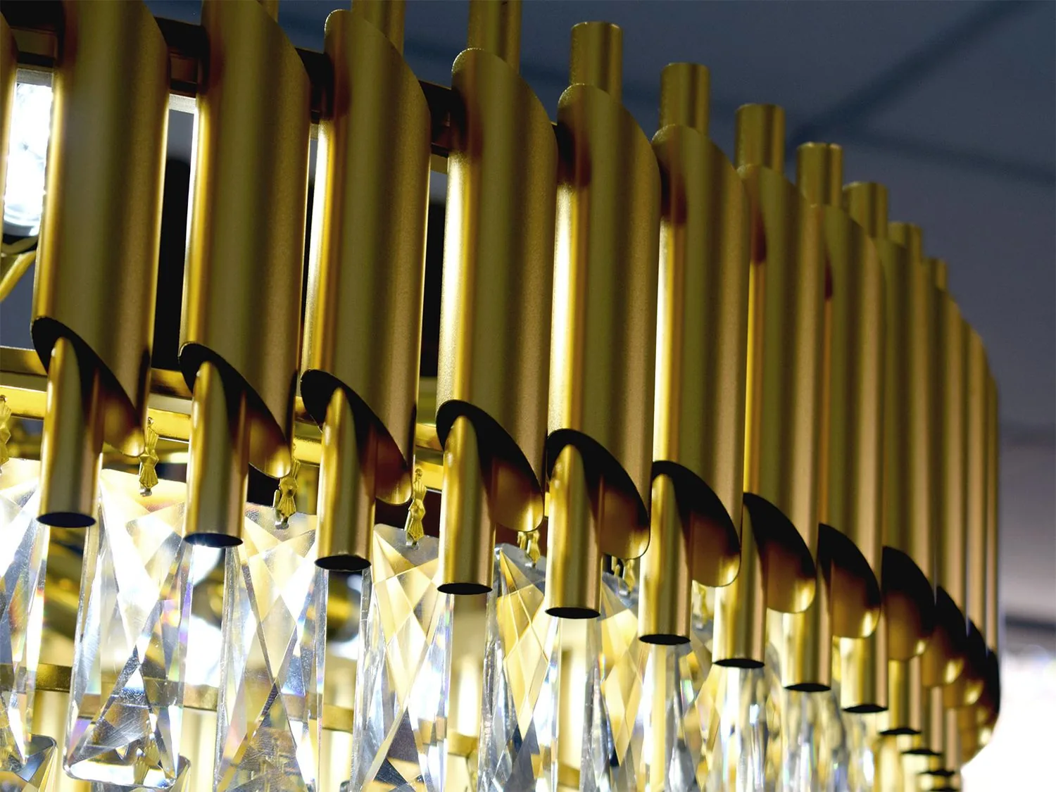 Deckenlampe 70 cm Gold "Tanja" Licht Beleuchtung