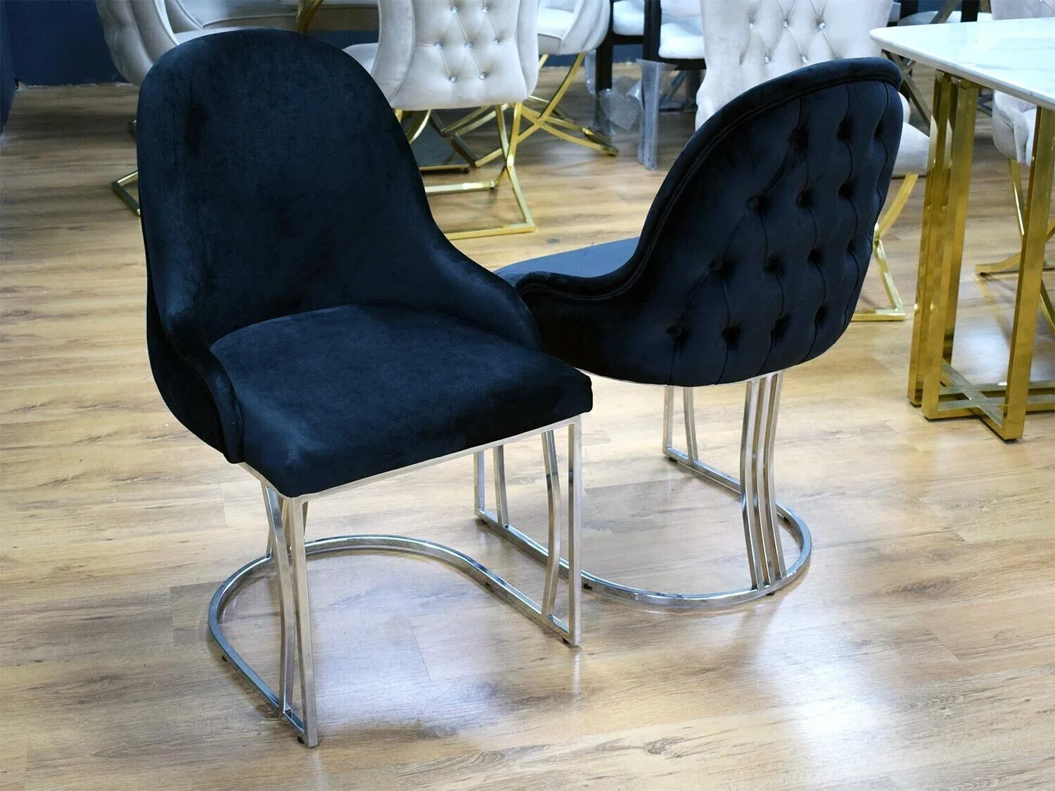 Chesterfield Stuhl "Oliver" Farbauswahl Esszimmer Küche Stühle