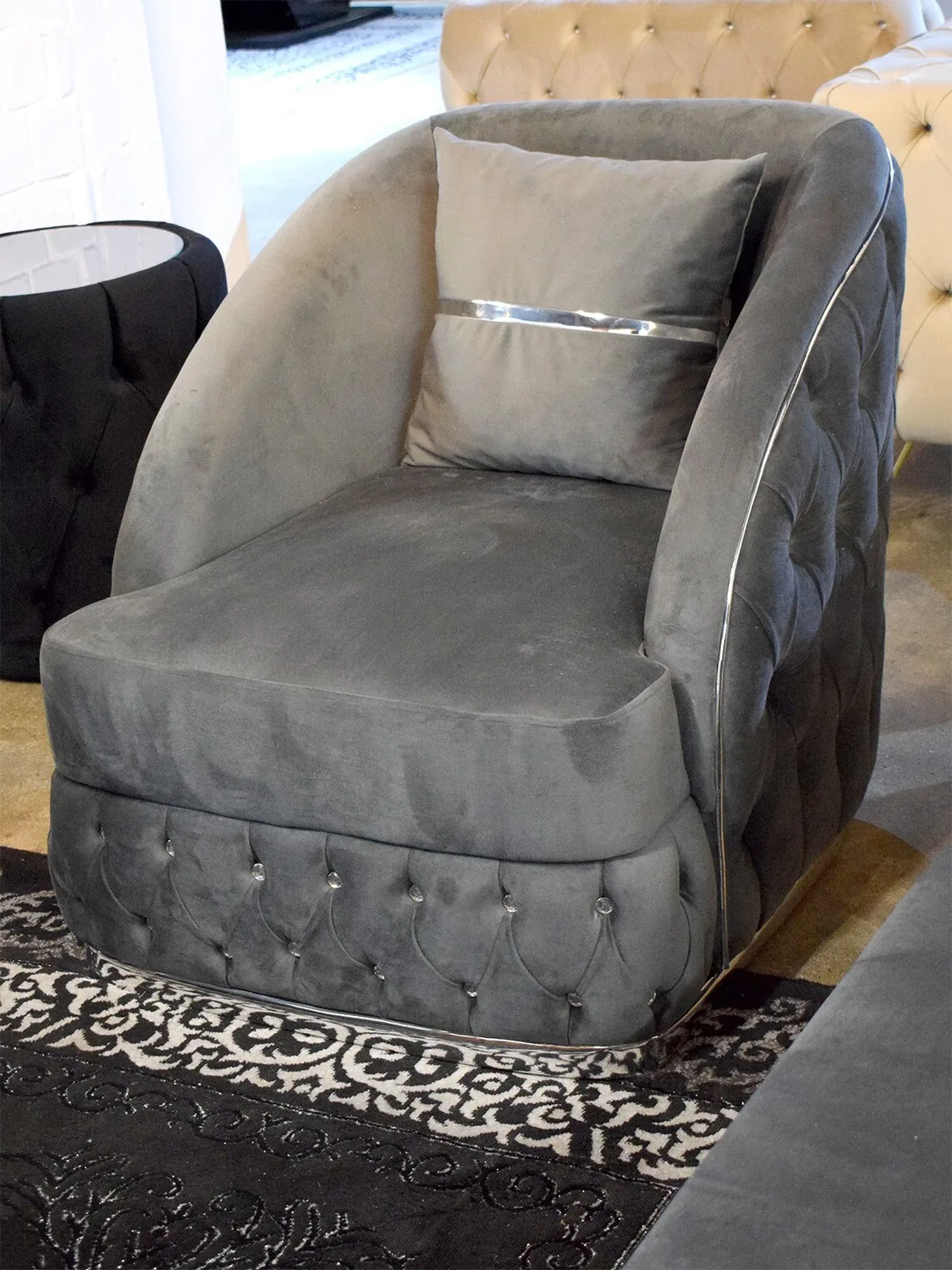 Chesterfield Sofa 3-2-1 "Amsterdam" Farbauswahl Couch Sofa