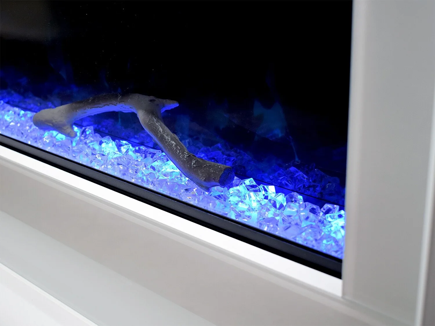 LED Lowboard Kamin "Dalia" Weiss Heizfunktion Farbwechsel Fernbedienung