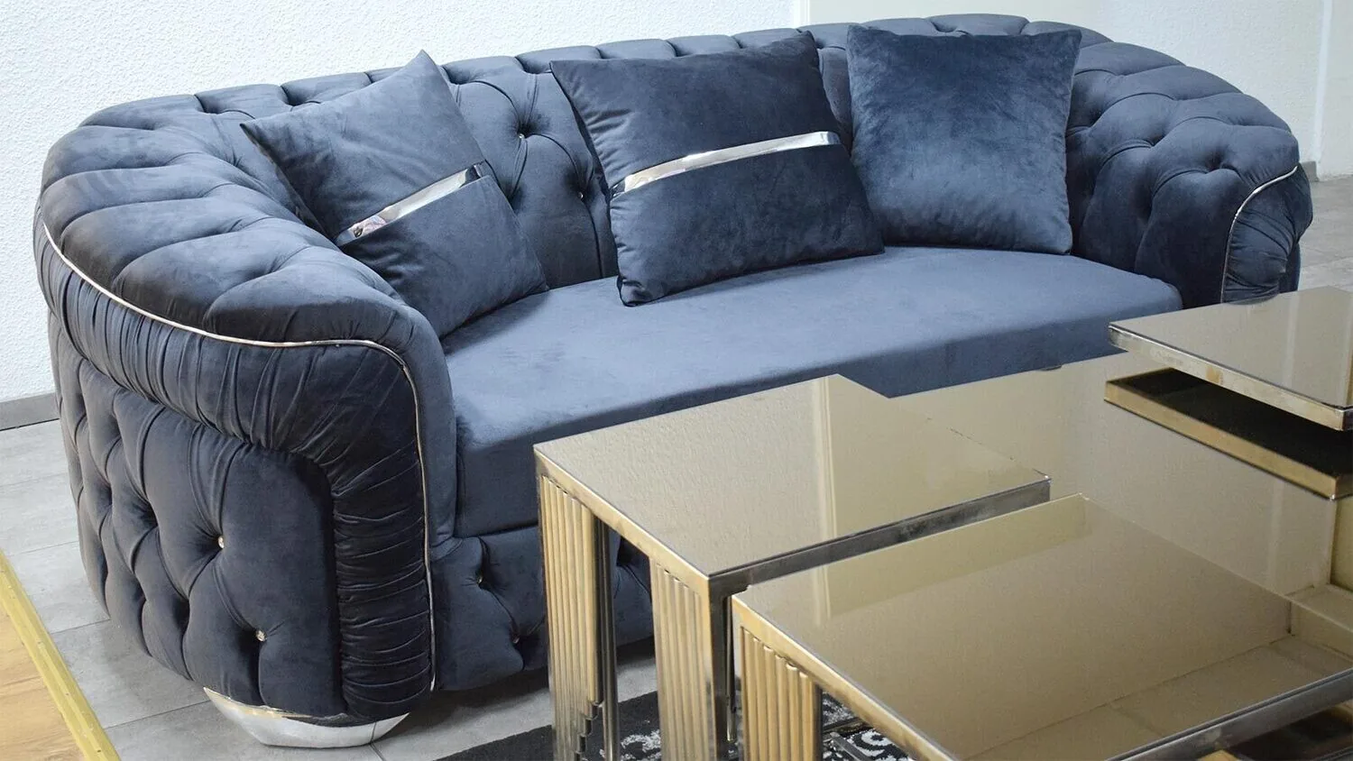 Chesterfield Sofa 3-2-1 "Amsterdam" Farbauswahl Couch Sofa