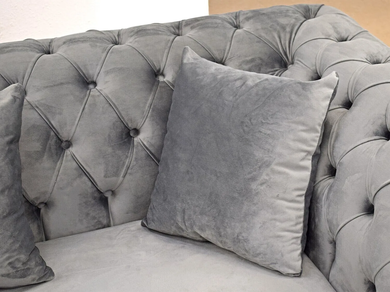 Chesterfield Ecksofa "Kent" Farbauswahl L-Form Couch