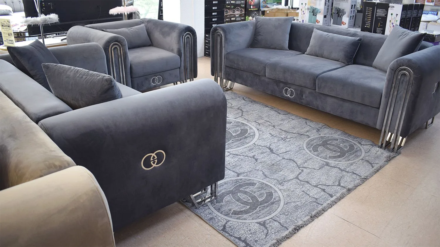 Design Sofa 3-2-1 "Guzio" Farbauswahl Couch Sessel Wohnzimmer